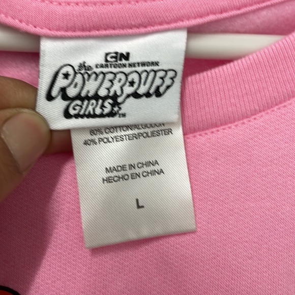 Powerpuff Girls Pink Sweatshirt Sweater Charlotte Russe Sz: M/L Womens Like New! - Picture 4 of 6